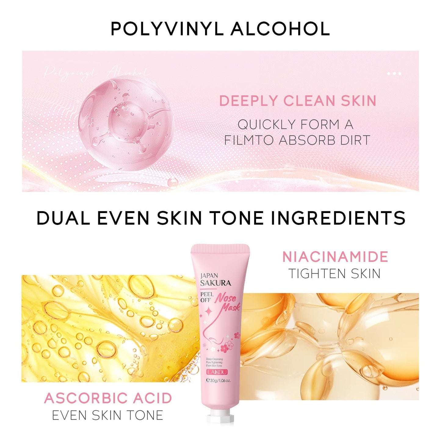 Cherry Blossom Nasal Membrane Moisturizing Cleansing Skin Care Product