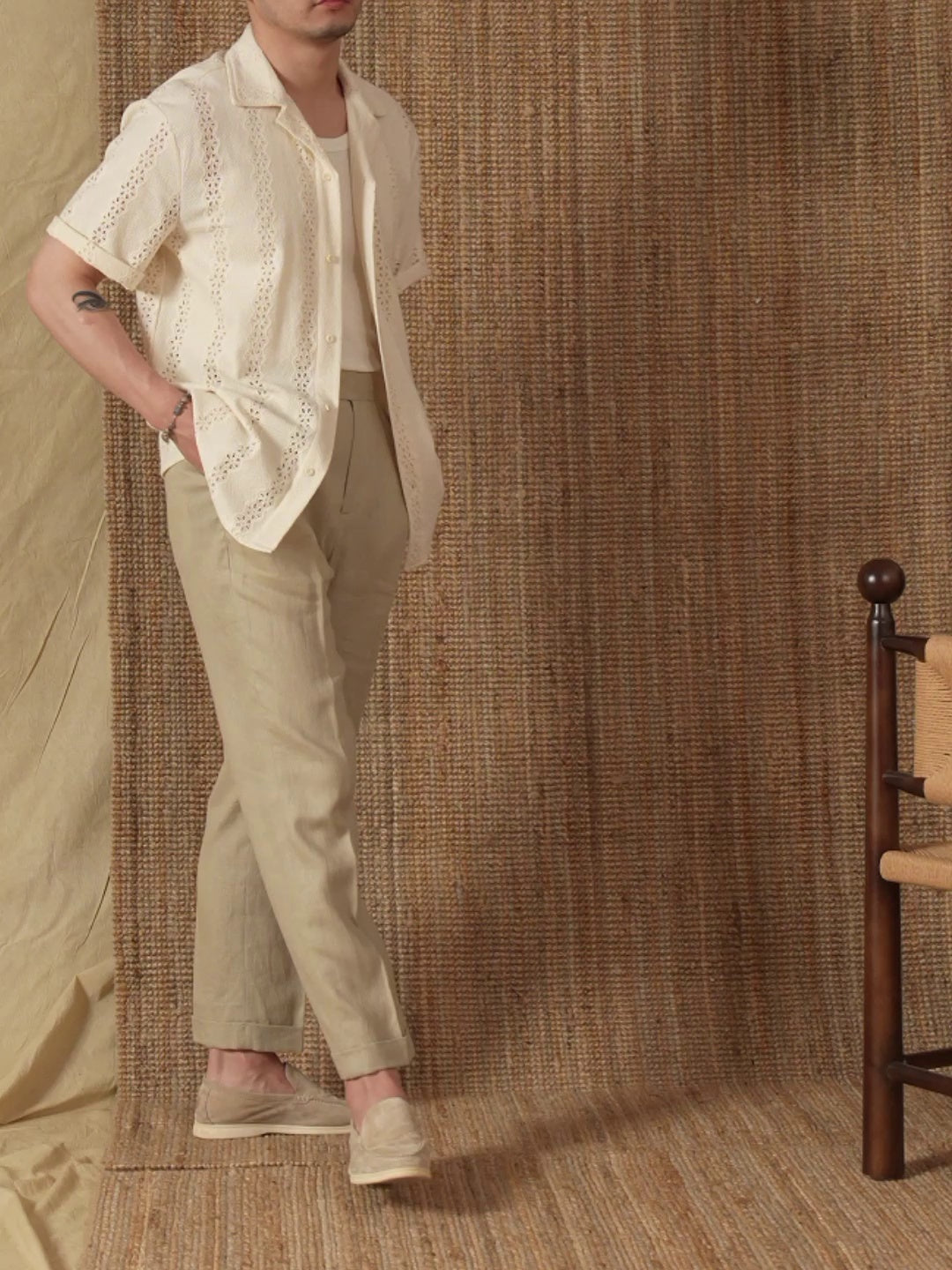 All-match Cuban Collar Summer Thin Short-sleeved Shirt Men