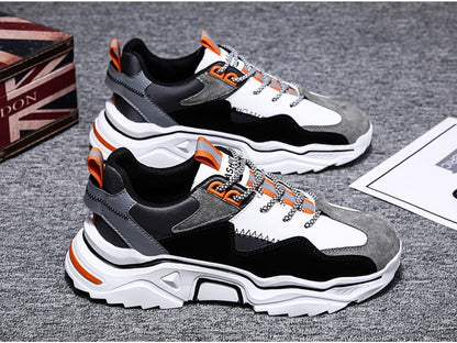 Winter men''s shoes Korean trend all kinds of sports casual shoes high school students running boys dad ins shoes