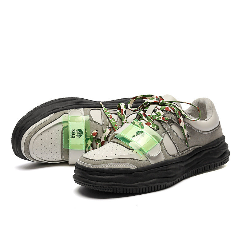 Retro Color Matching Sports Board Shoes For Women