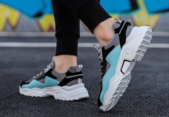 Winter men''s shoes Korean trend all kinds of sports casual shoes high school students running boys dad ins shoes
