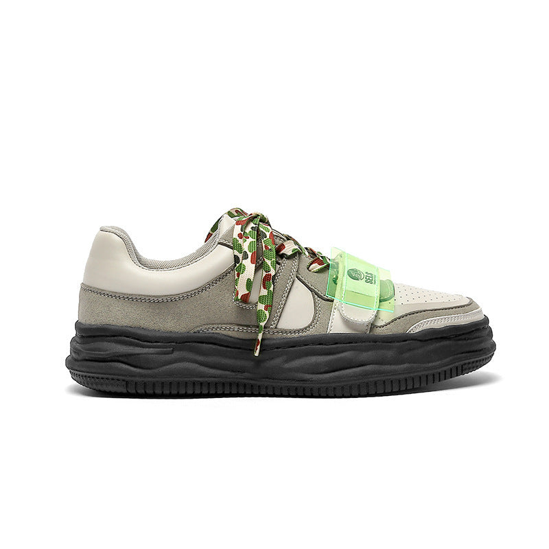 Retro Color Matching Sports Board Shoes For Women