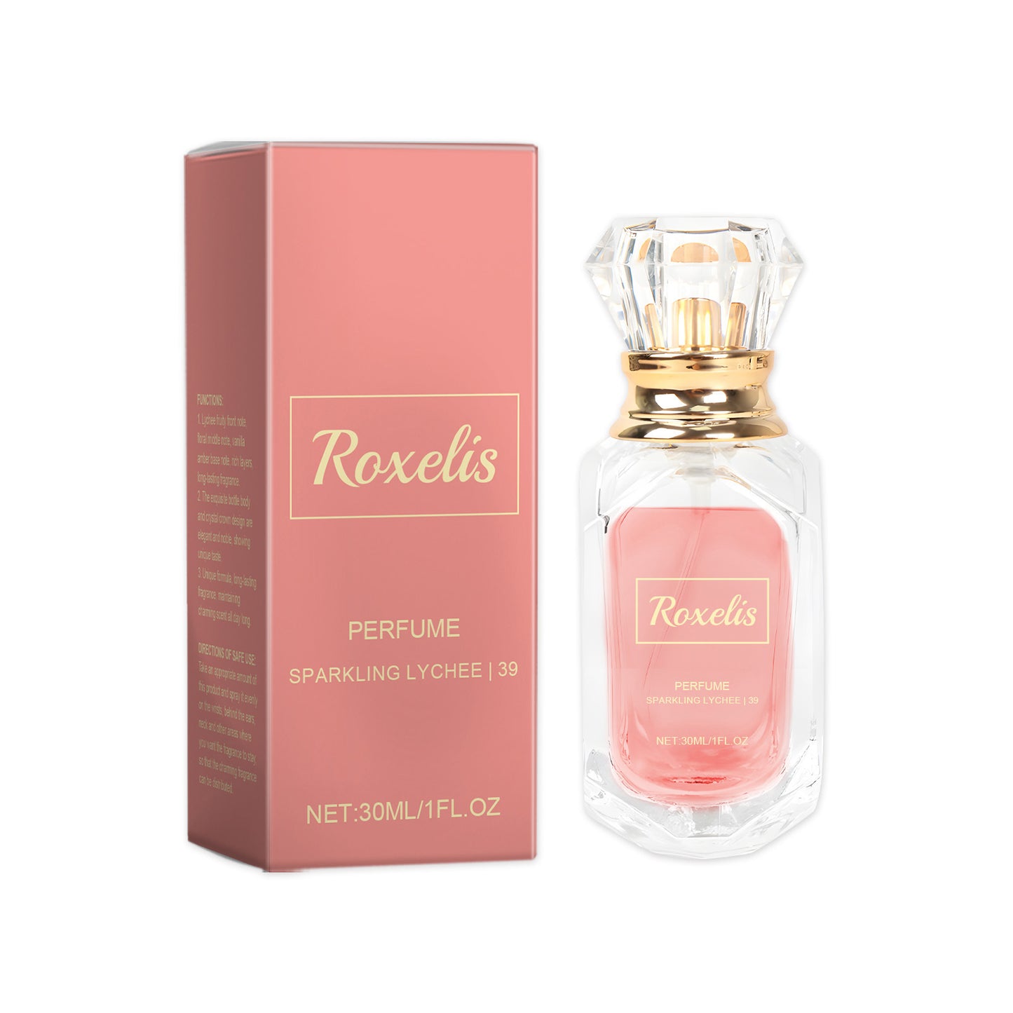 Elegant Style Lychee Crystal Crown Perfume Female