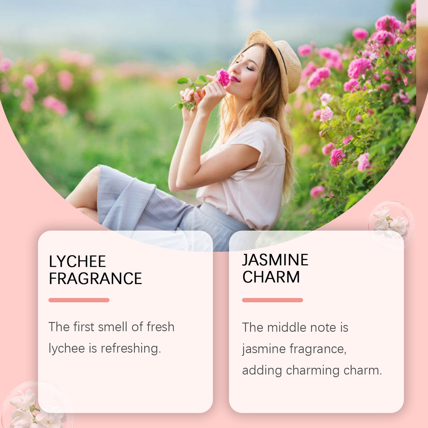 Elegant Style Lychee Crystal Crown Perfume Female