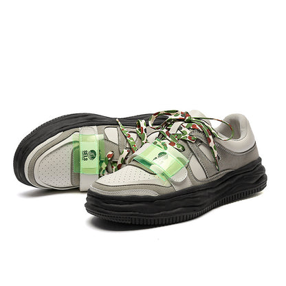 Retro Color Matching Sports Board Shoes For Women